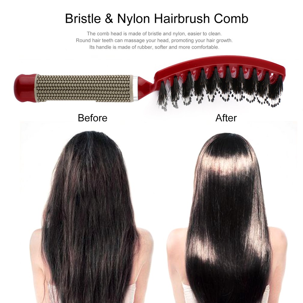 🌲Early Christmas Sale 48% OFF-Detangler Bristle Nylon Hairbrush(BUY 2 FREE SHIPPING)