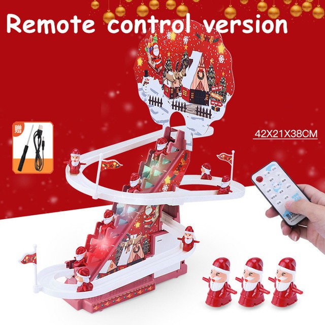(🎅Early Christmas Sale- SAVE 49% OFF) Santa Claus Electric Track Slide Toys (BUY 2 GET FREE SHIPPING NOW)