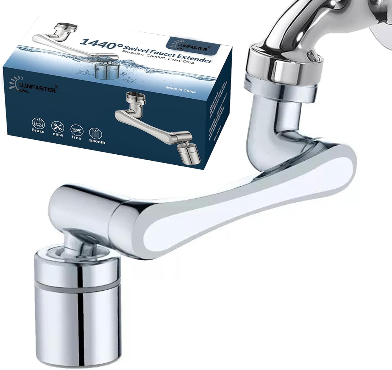 🔥Letzter Tag 49% Rabatt🚰1440° drehbarer Wasserhahn‑Perlator