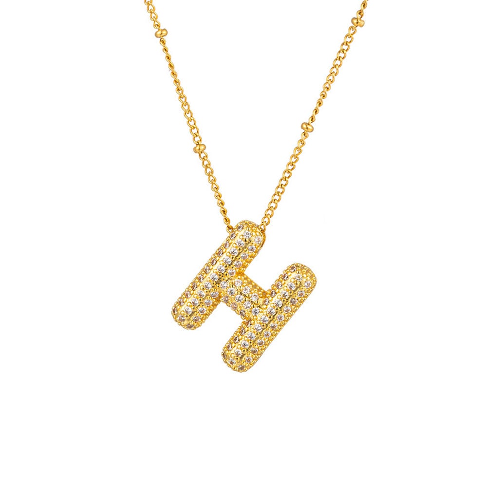 🔥Last Day Promotion 48% OFF-🎁-Initial Bubble Necklace