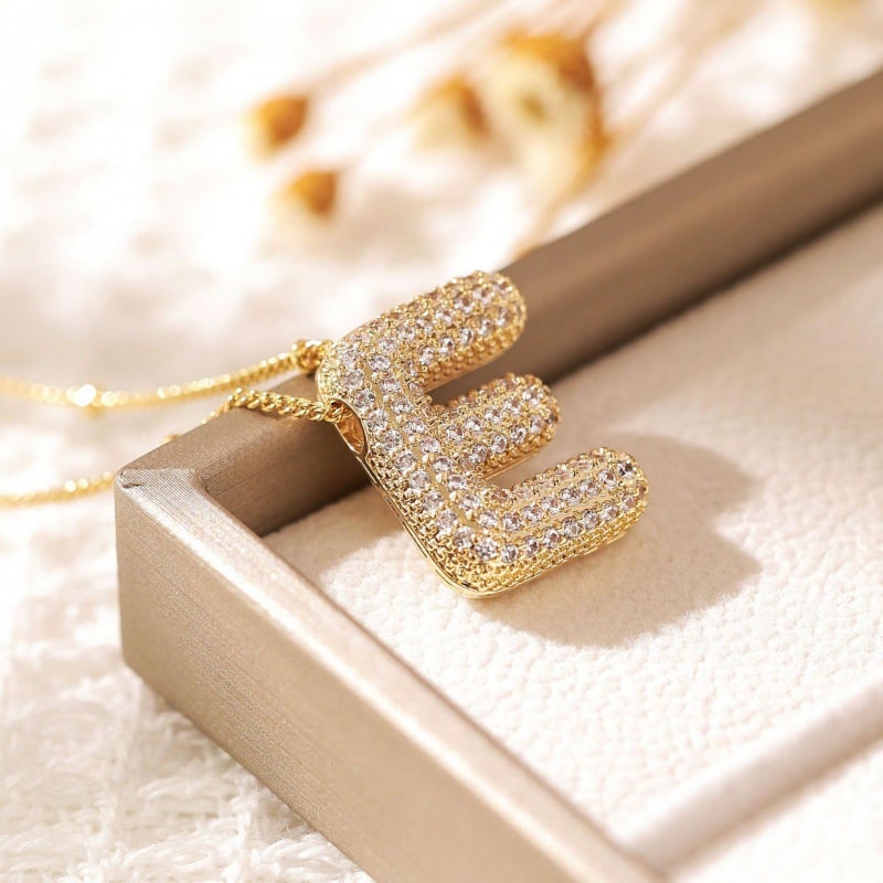 (🎄Christmas Hot Sale - 49% OFF) 18K Letter Pendant Necklaces 🔥BUY 2 FREE SHIPPING