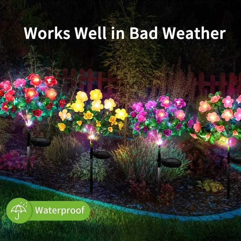 🔥Last Day 70% OFF- 🌺Solar fluorescent garden light