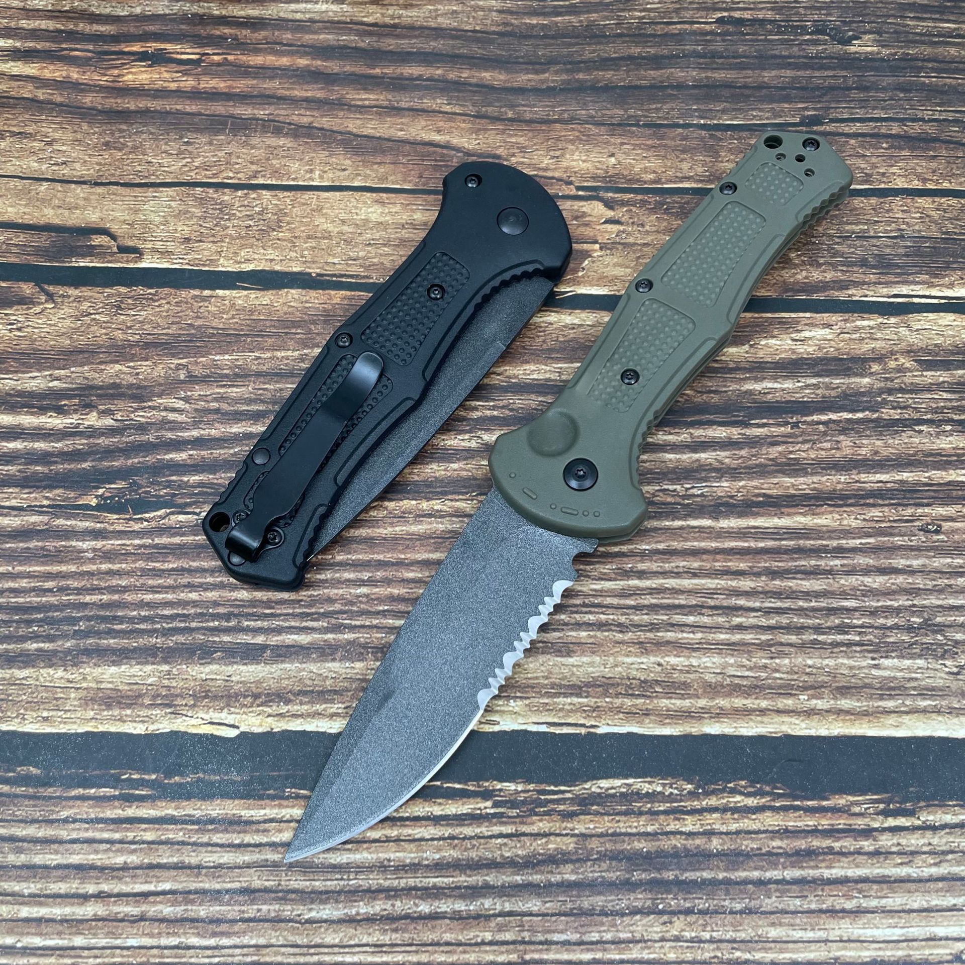 ⚔ Tactical Folding Knife – CPM-D2 Blade, Nylon Fiber Handle