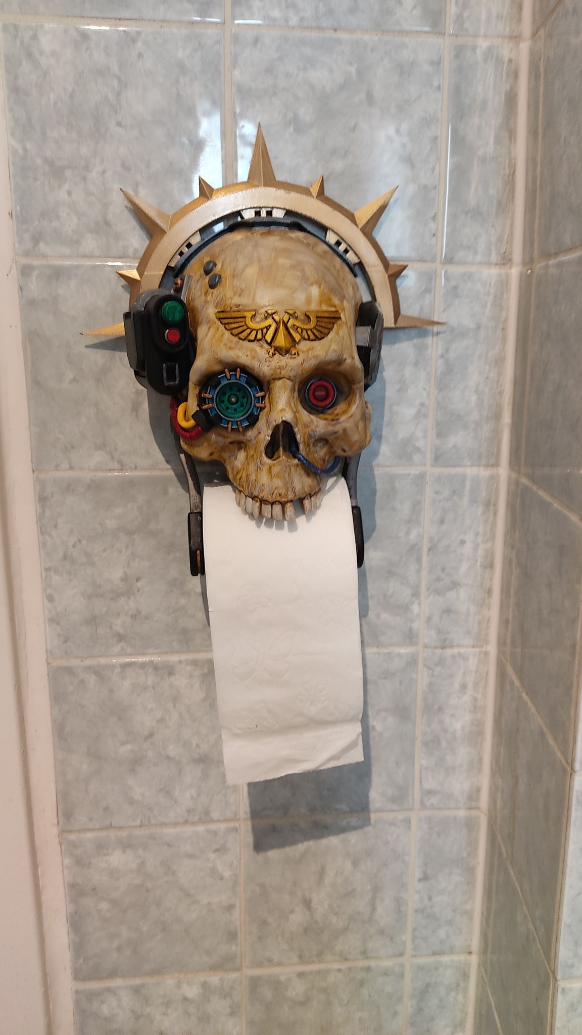 🎄🎅Christmas Presale - 49% OFF🎄-3D 40K Skull Toilet Paper Holder