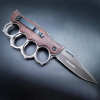 2025 Survival Folding Ring Knife Brass Knuckle Hunting Camping Multifunction Knife