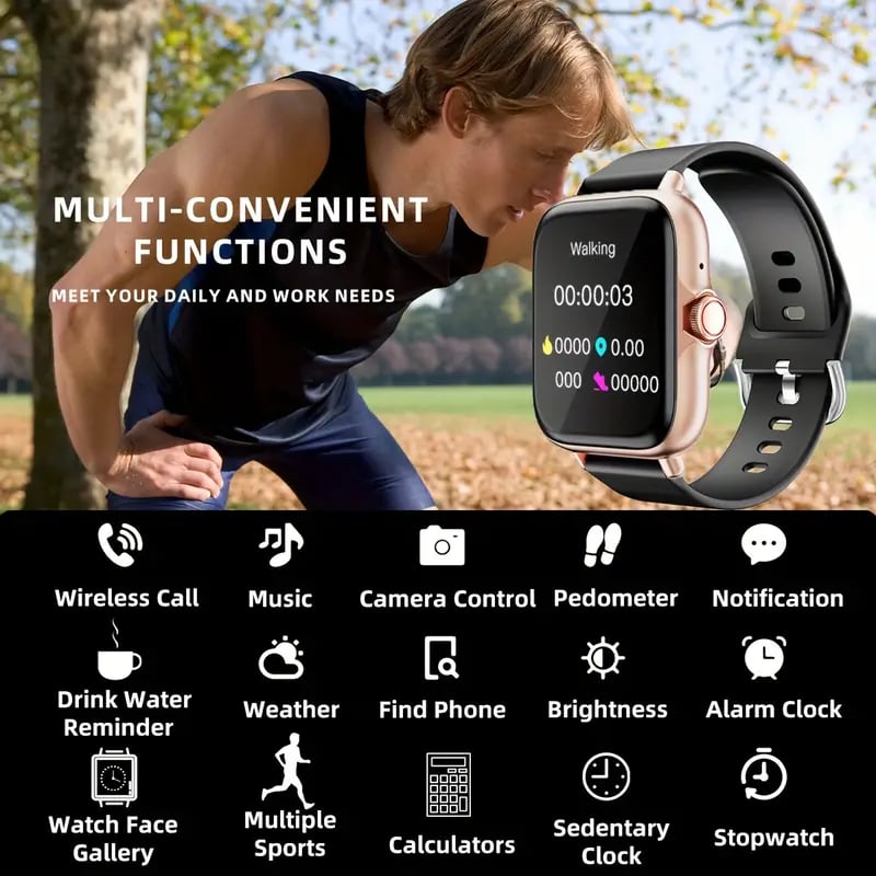 🔥Ganztägige Fitnessüberwachung⌚Mode-Smartwatch mit Bluetooth