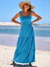 ANRABESS Women Dresses 2024 Summer Sleeveless Maxi Dress Casual Spaghetti Strap Tiered Flowy Beach Long Sun Dress