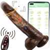 8.6-In Vibrating Thrusting Swing Thick Long Lifelike Dildo With Remote Control