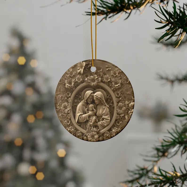 (🌲Early Christmas Sale- 49% OFF) 🎁3D Catholic Christmas Ornament