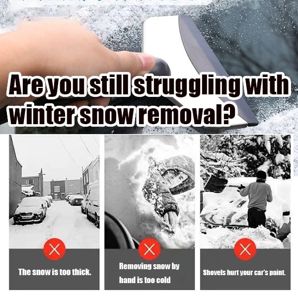 ✨Last Day Promotion - 70% OFF🎁🎄New Snow and Ice Removal Tool Shovel - Protect Car Paint