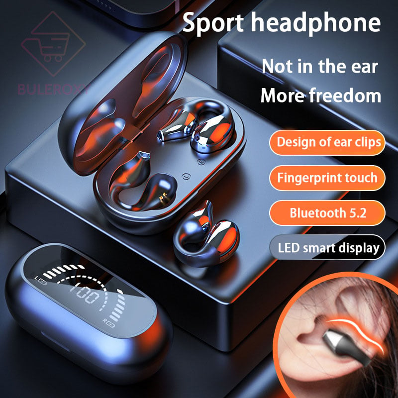 🎁Last Day Promotion 48% OFF - 🎁 Wireless Ear Clip Bone Conduction Headphones🎧