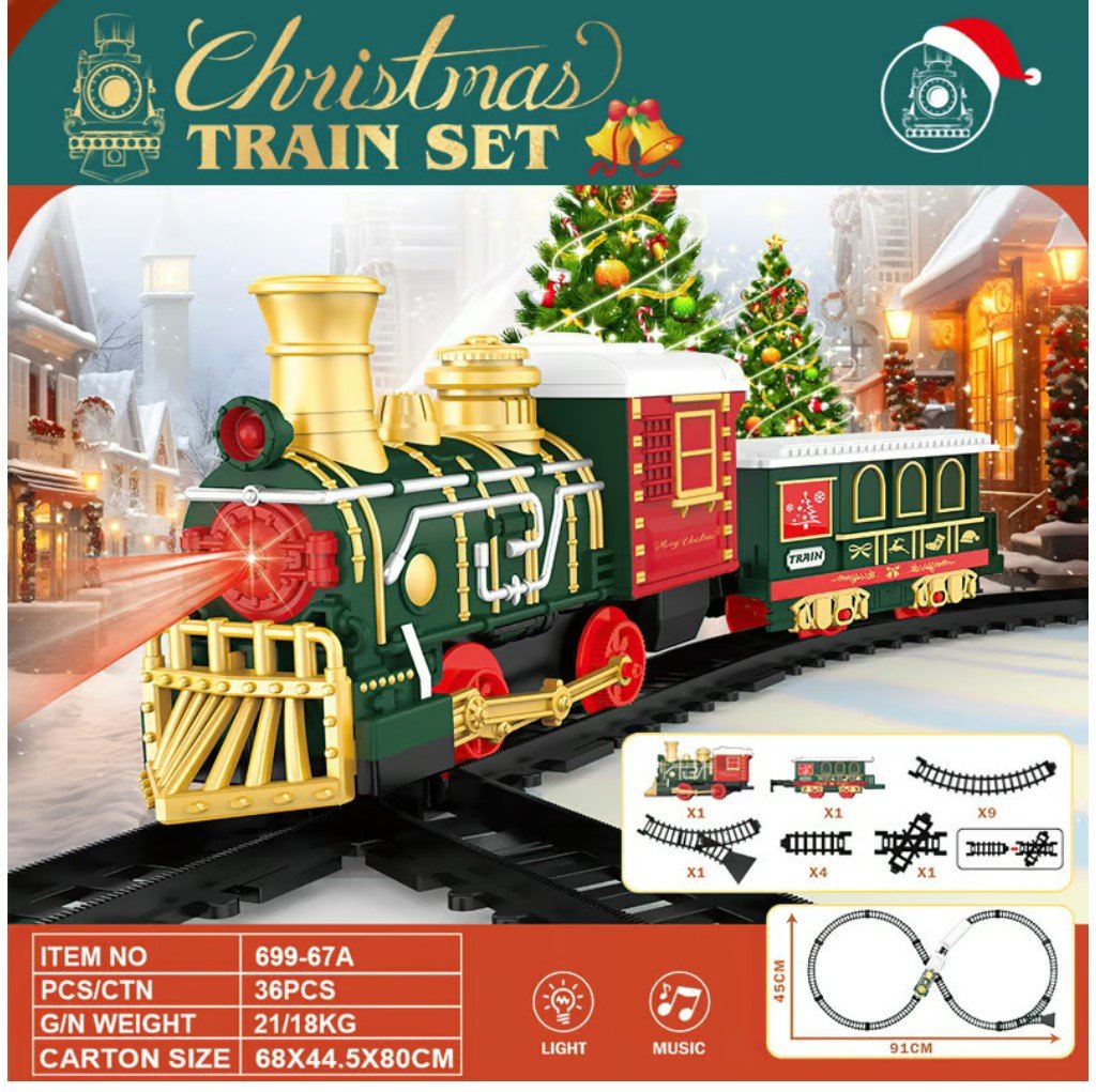 ⏰Christmas Promotion 50% OFF✨💖2024  Control steam train set