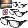 Solar Eclipse Glasses Approved 2024,Solar Eclipse Glasses for Direct Sun Viewing-ISO 12312-2:2015(E) & CE Certified1