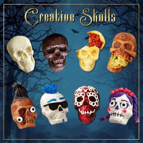 (🎃Halloween Hot Sale-48% OFF) 2023 New 3D Skull Cake Mold(BUY 2 Get 10% OFF&FREE SHIPPING TODAY!)