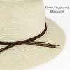 FURTALK Sun Hats for Women Summer Wide Brim UV UPF 50+ Panama Fedora Foldable Packable Straw Beach Hat