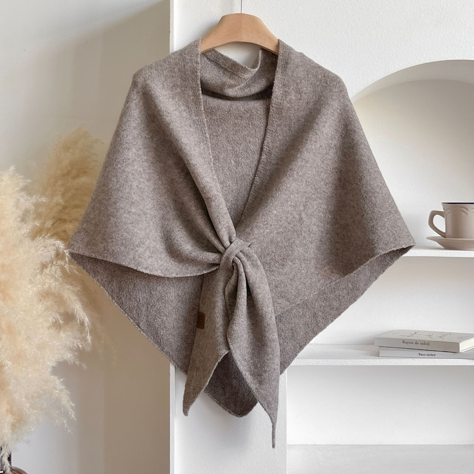 🍂TikTok Fall Sale — Last Day 70% OFF💕Women's Solid Color Wool Blend Shawl☁️