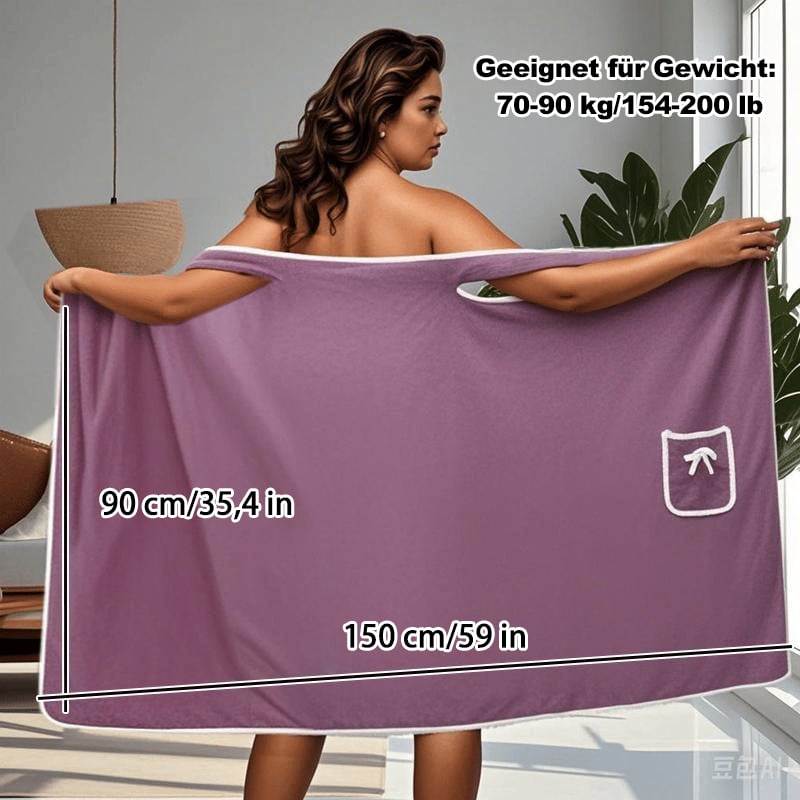 📢Letzter Tag: 49% Rabatt🎁Tragbarer Duschrock für Damen in Übergröße