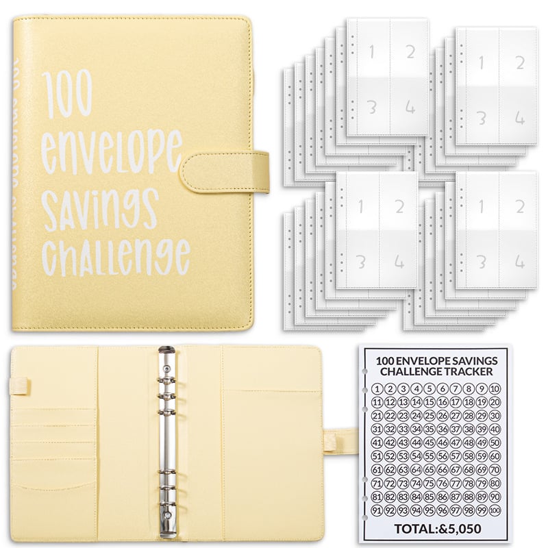 ✉️100 Envelope Savings Challenge Book