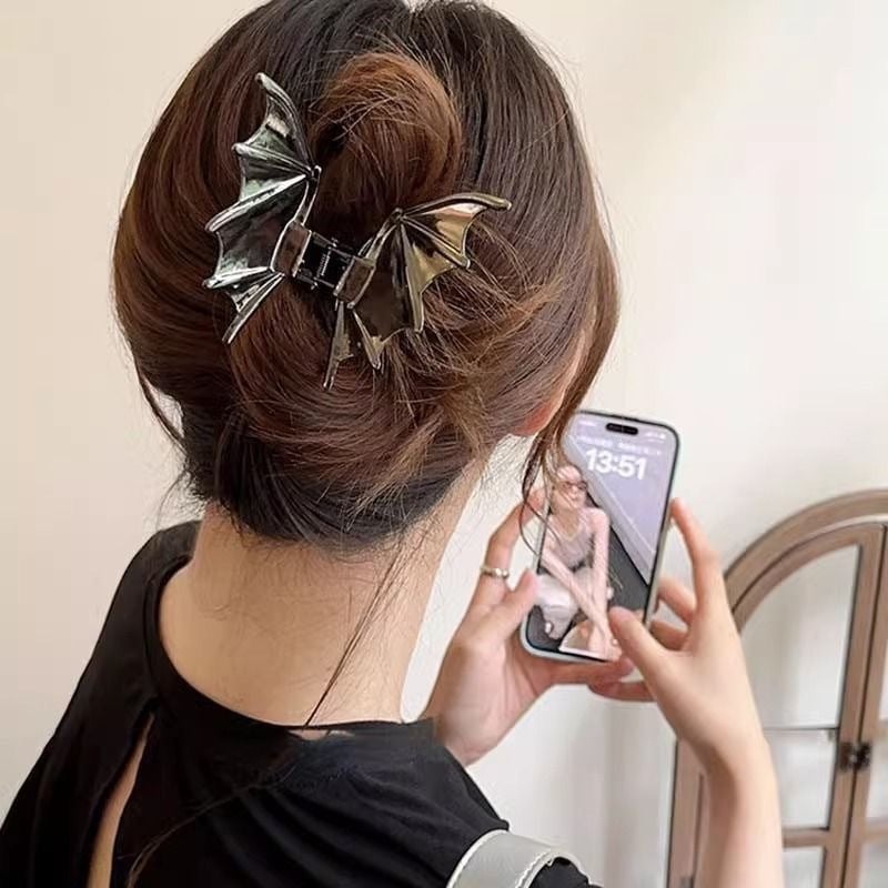 🎁TikTok Last Day Sale - 70% OFF🦇🎃Punk Style Ponytail Hair Accessories -Halloween Bat Hair Claw
