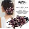 (Christmas Hot Sale- 49% OFF) Rhinestone Double Flower Hair Clip- Buy 4 Free Shipping