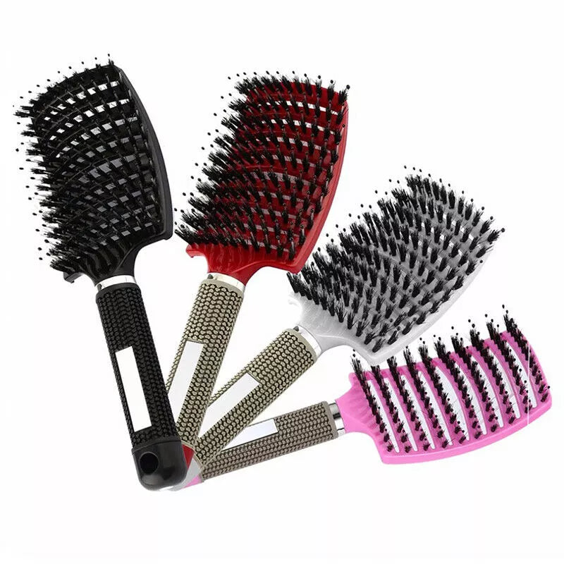 Detangler Bristle Nylon Hairbrush 🔥BUY 3 FREE SHIPPING