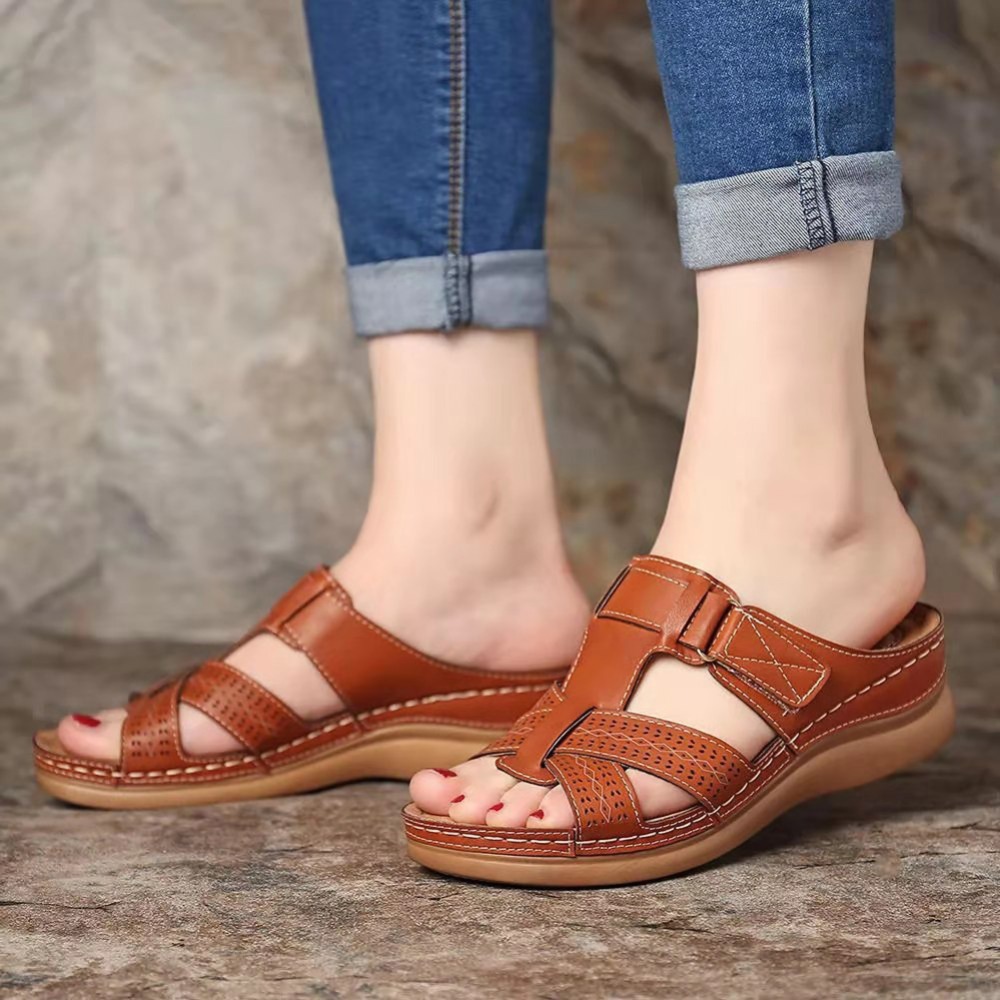 (🔥MOTHER'S DAY SALE 80% OFF) Women Premium Leather Orthopedic Sandals-Buy 2 save 20% & Free Shipping📦