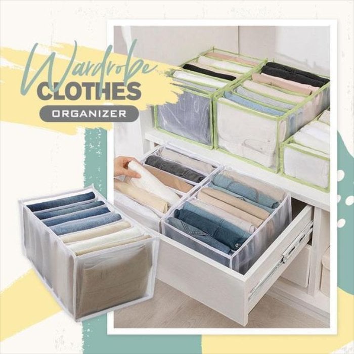 (New Year Sale- 48% OFF) Wardrobe Clothes Organizer- Buy 6 get Extra 15% OFF