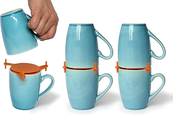 3PCS/PACK Mug Stacker--Expandable Stackable Gadget for Tea Cup and Coffee Mugs, Save Space