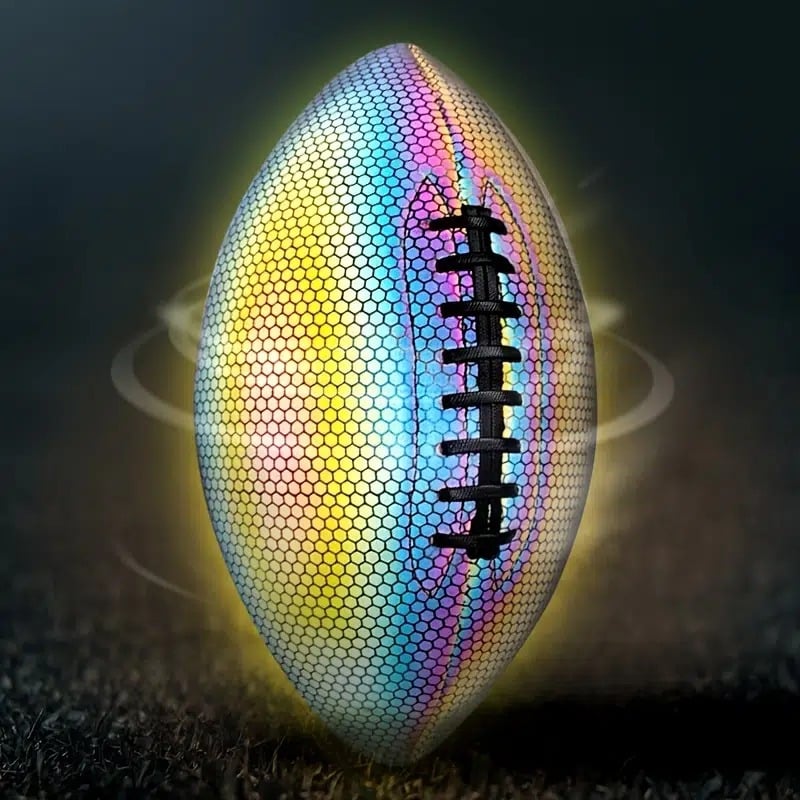 (🔥Last Day Promotion- SAVE 48% OFF)HOLOGRAPHIC GLOWING REFLECTIVE FOOTBALL(Buy 2 Free Shipping)