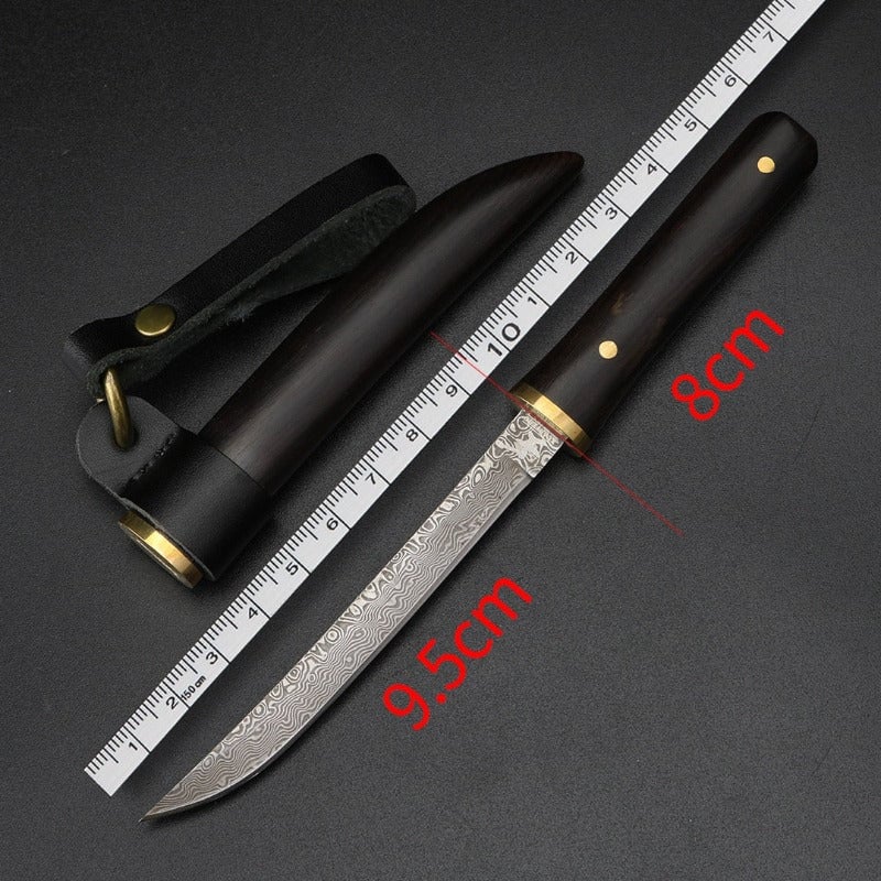 Ebony Damascus Knife