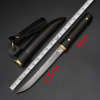 Ebony Damascus Knife