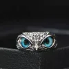 ⏱️<strong>Last Day Clearance Sale 60% OFF</strong> - Wisdom Owl Eye Silver Ring - Adjustable Size