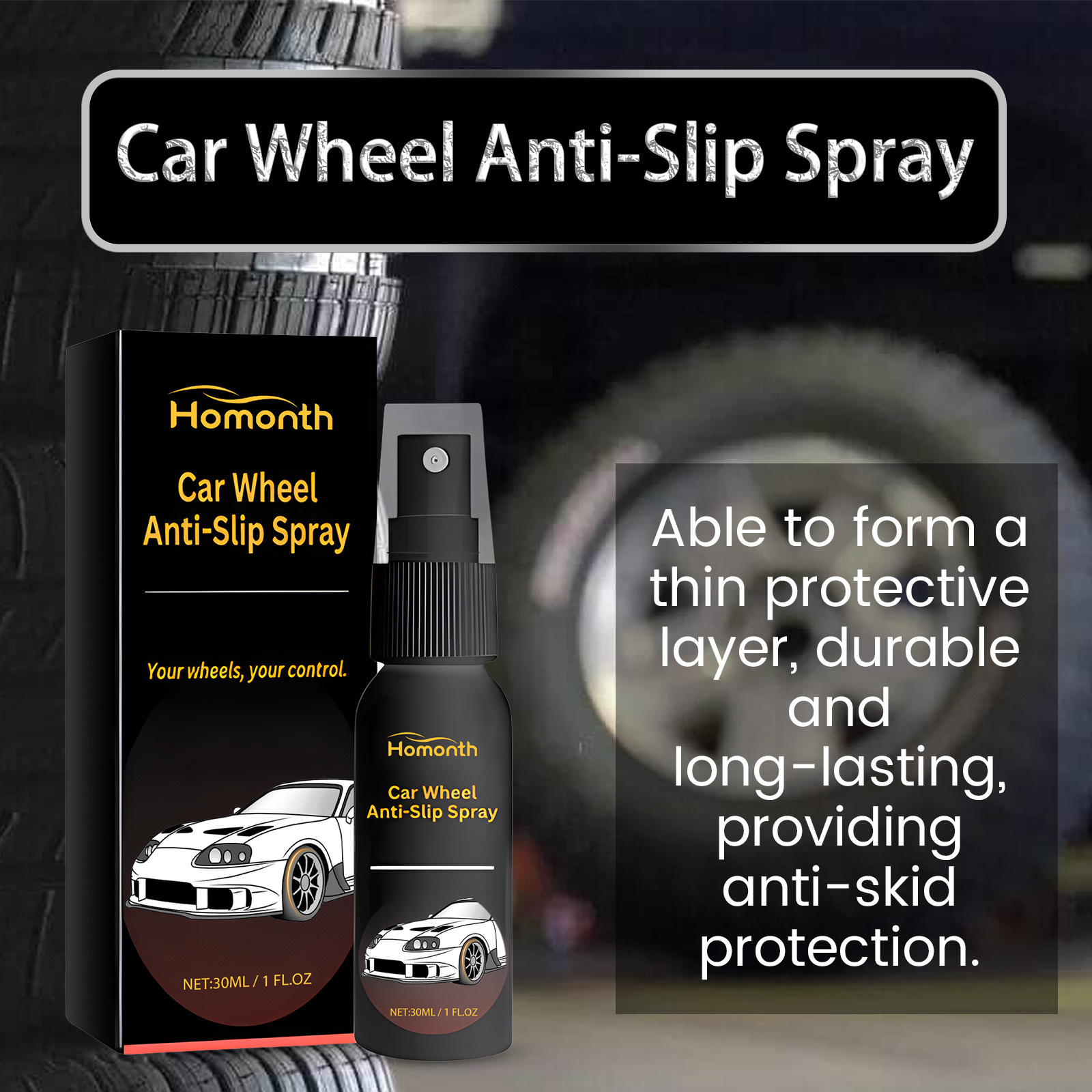 🔥Last Day Promotion 48% OFF-🔥- Homonth  Car Wheel Anti-Slip Spray