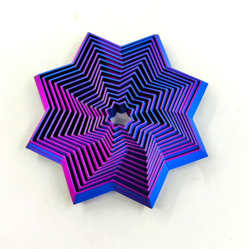 🔥Last Day 50% OFF⚡3D-Printed Fractal Fidget Star🎁Buy 2 Save 10% & Free Shipping