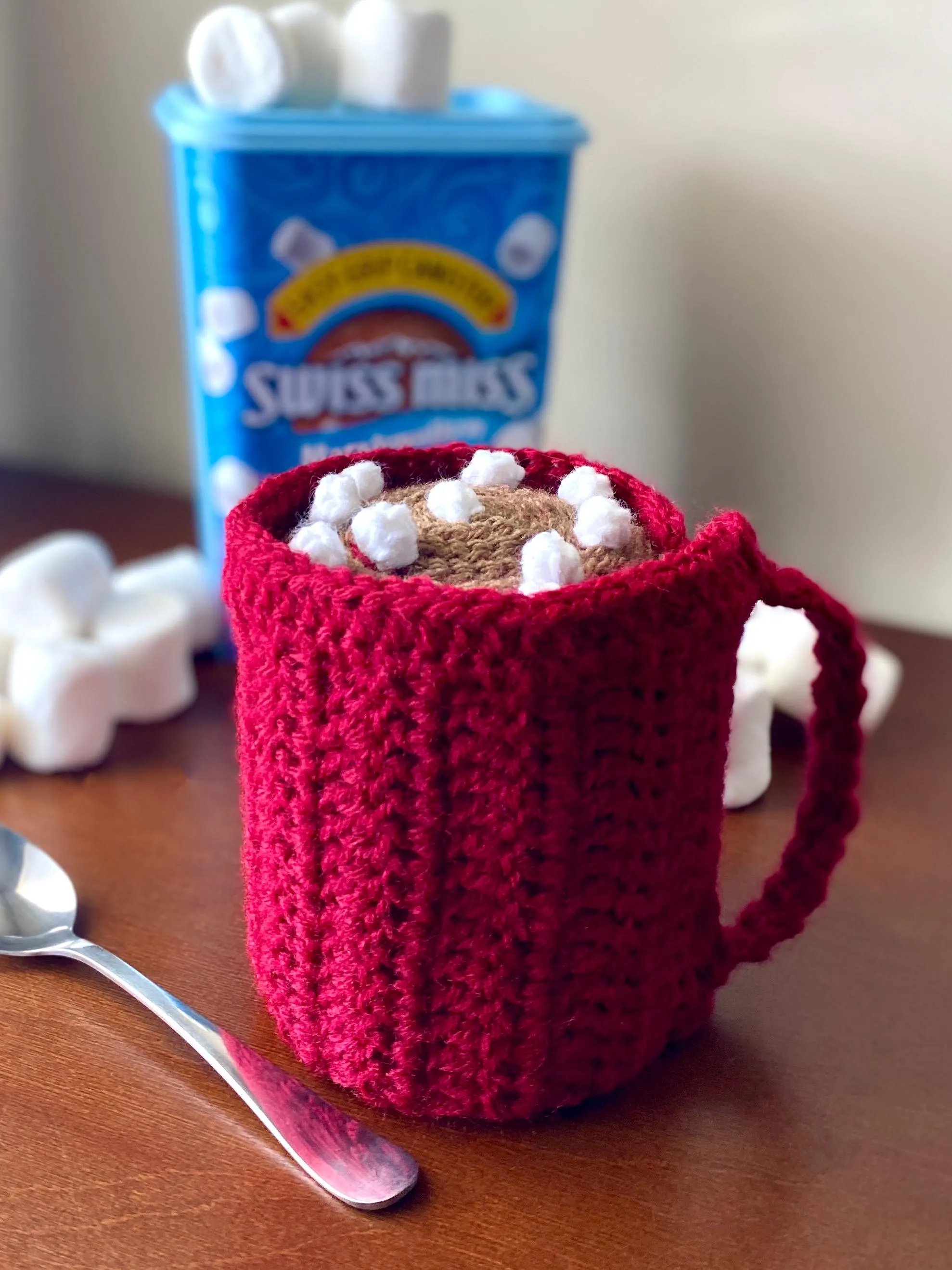 ☕Handmade Hot Cocoa Mug Scarf