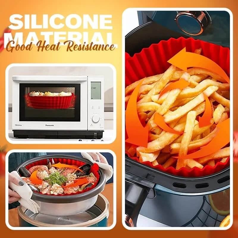 (⏰LAST DAY PROMOTION-49% OFF)Air Fryer Silicone Baking Tray-BUY 2 GET 1 FREE