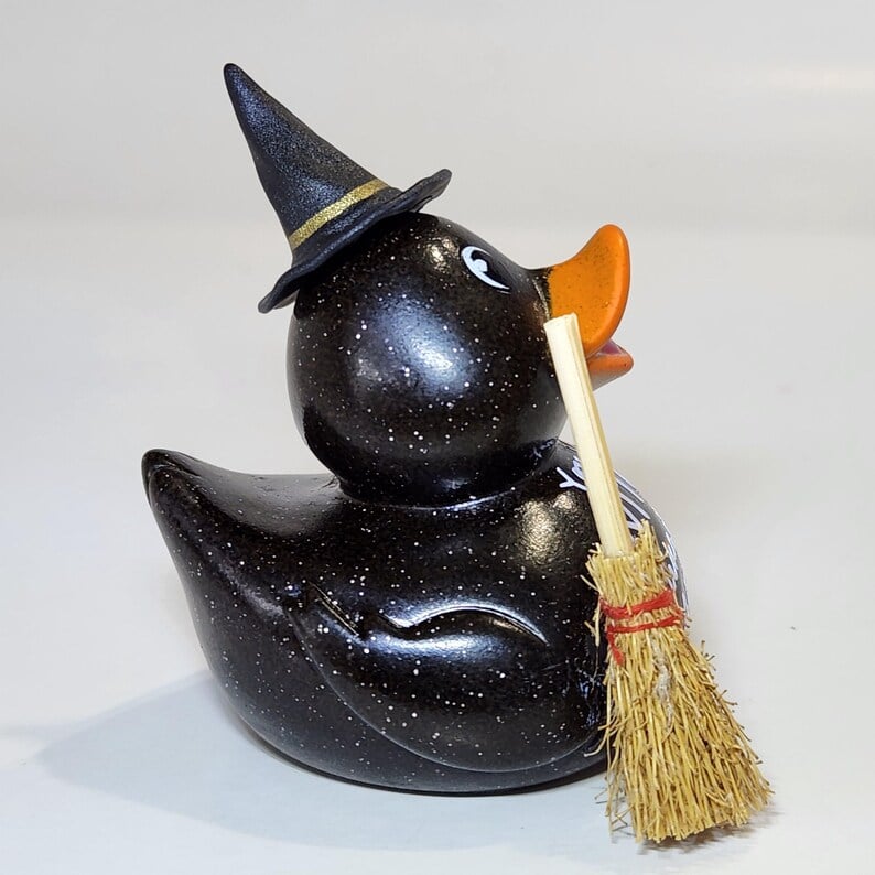 Halloween WITCH Rubber Duck Gift Bedazzled Collectible Cruise