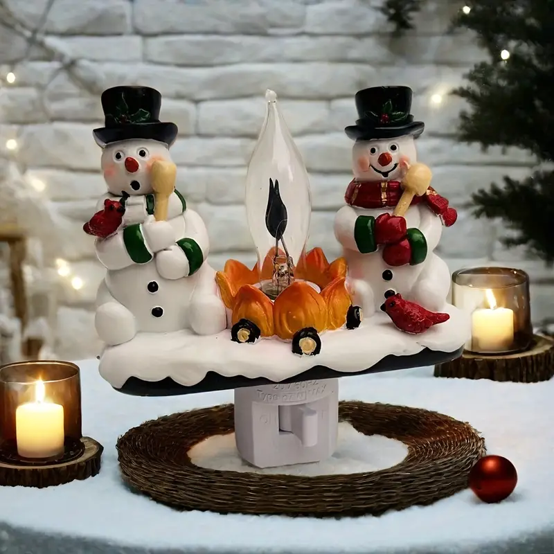 🔥⛄️Snowman Bonfire Night Light✨