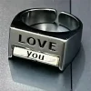 Adjustable One-Size Creative F Word Fidget Ring