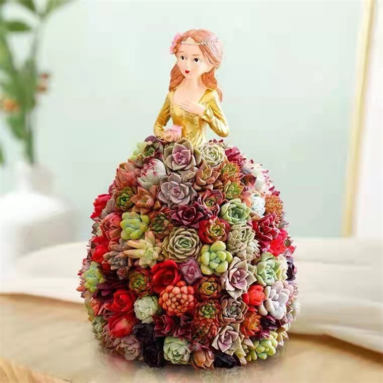 （💖2022 Early Summer Promotion- 45% OFF🌹）Succulent Princess Skirt Flower Stand