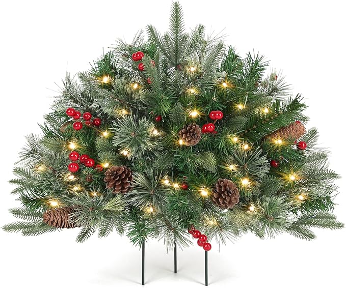 🍂TikTok Fall Sale — Last Day 70% OFF🎉🎄Pre-lit Artificial Christmas Tree Urn Filler💐