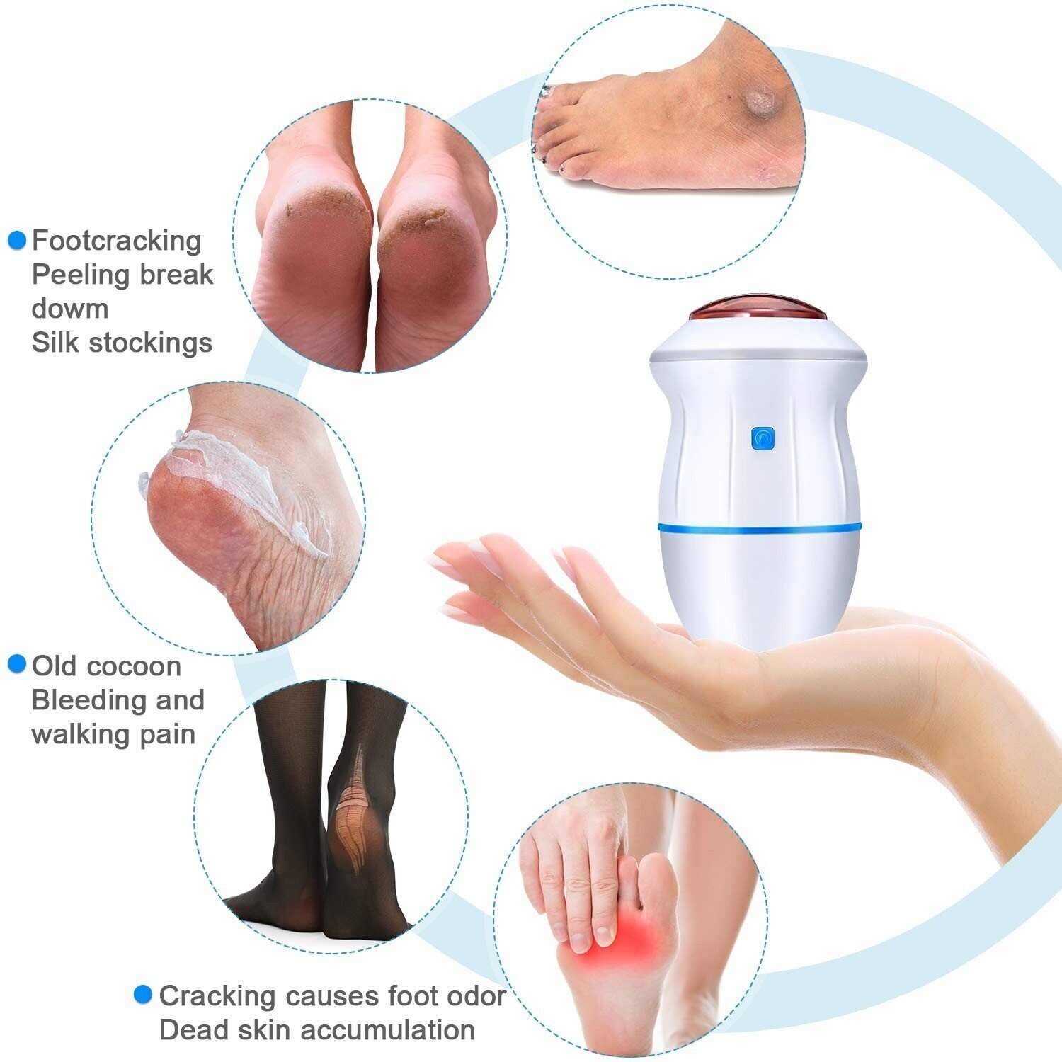 🔥(Last Day Promotion - 50% OFF)Electric Foot Grinder Skin Hard Rupture Skin Trimmer Dead Skin-BUY 2 FREE SHIPPING