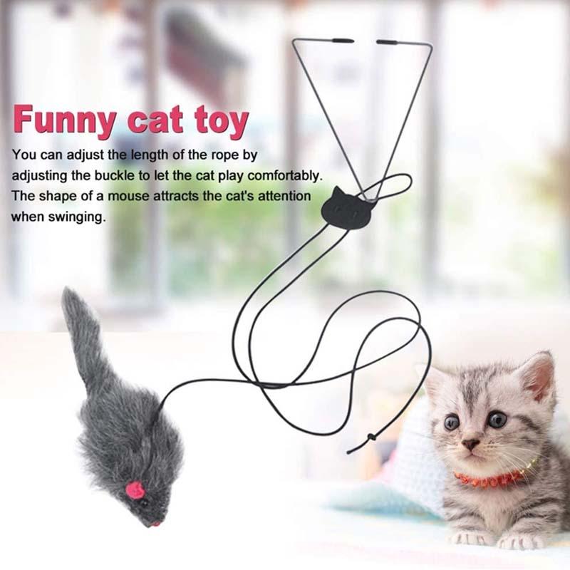 🎅EARLY XMAS SALE 49% OFF🎁Hanging Door Bouncing Mouse Cat Toy💝Buy 2 Get 2 Free(4 Pcs)