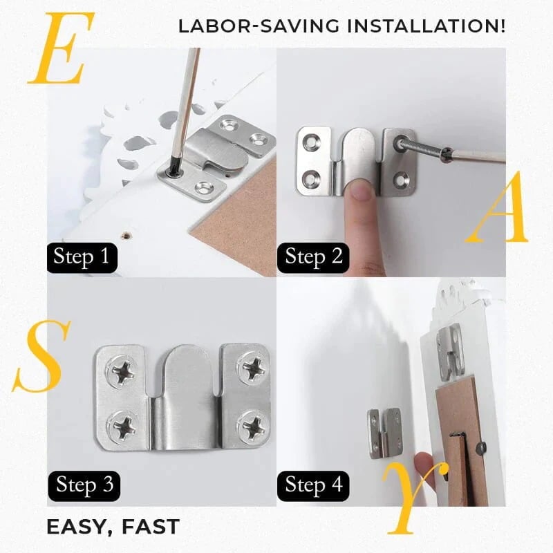 (🔥Mother's Day Pre Now-50% Off)Stainless Steel Interlock Hanging Buckle🔥Buy 6 get 2 free (8 pairs)