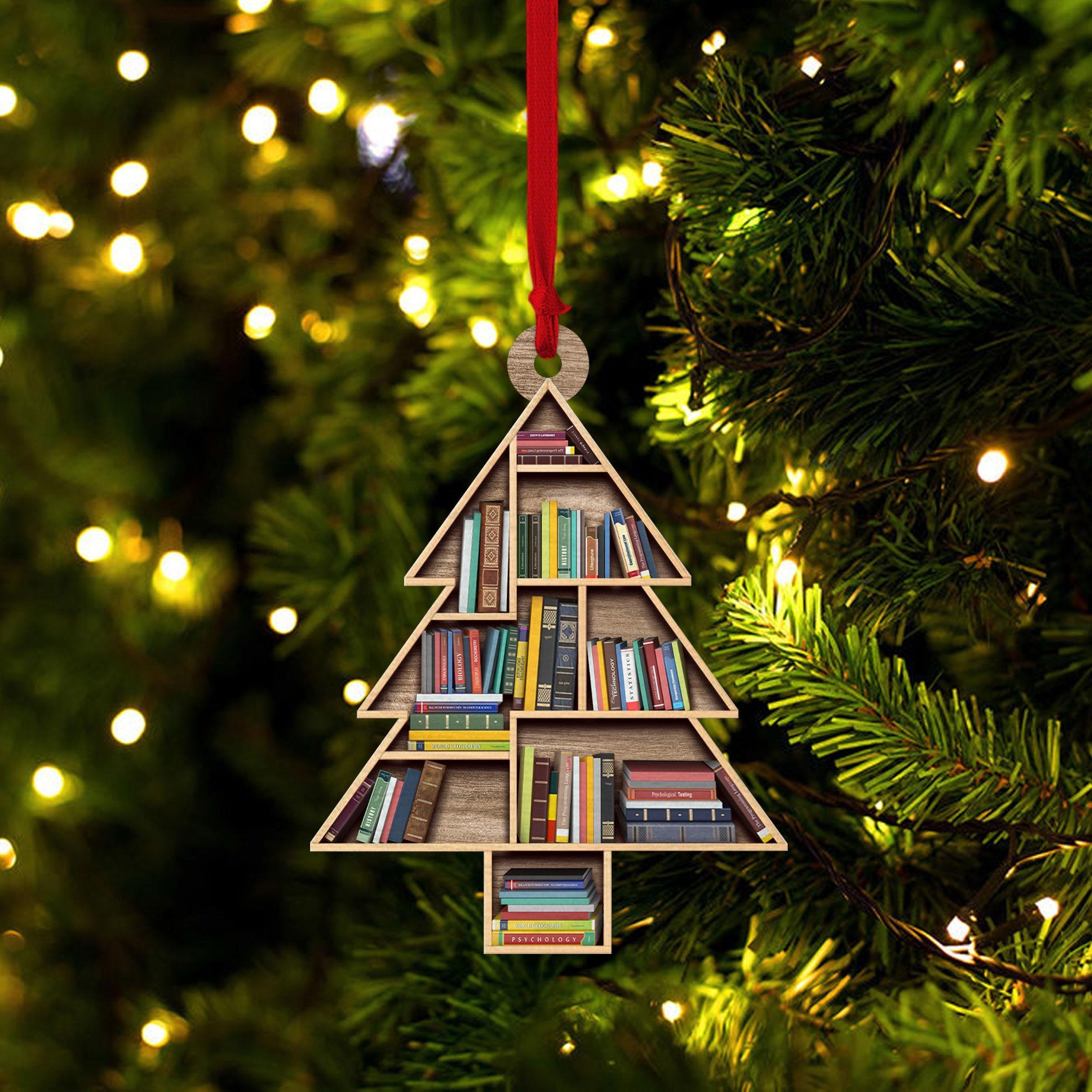 Last Day🔥𝐁𝐮𝐲 𝟐 𝐆𝐞𝐭 𝟐 𝐅𝐫𝐞𝐞📕Christmas Book Tree Ornament