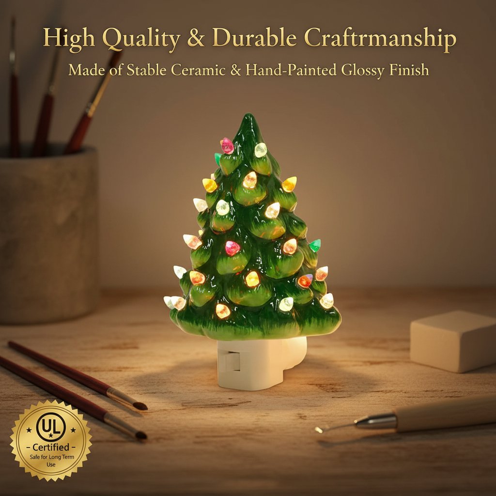🎁TikTok Last Day Sale - 70% OFF🔥Heritage Glow Ceramic Tree Night Light