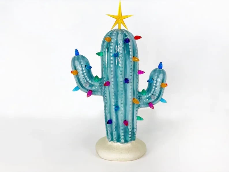 Last Day Special Sale🌵Vintage Christmas Luminous Cactus✨