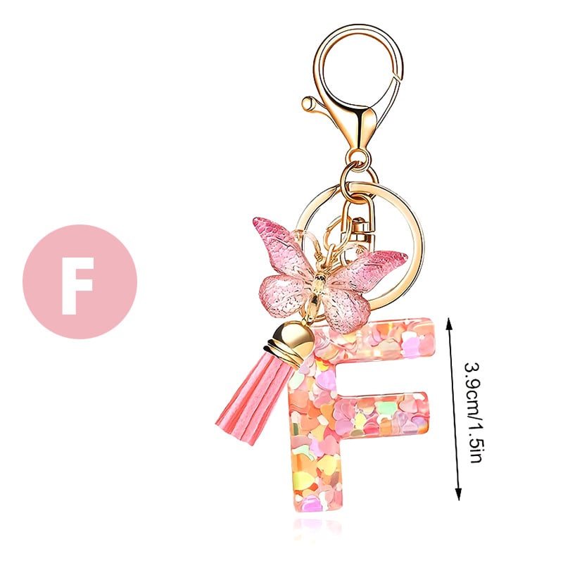 🎄TikTok Christmas Sale - 70% OFF🎄Initial Letter Keychains🦋