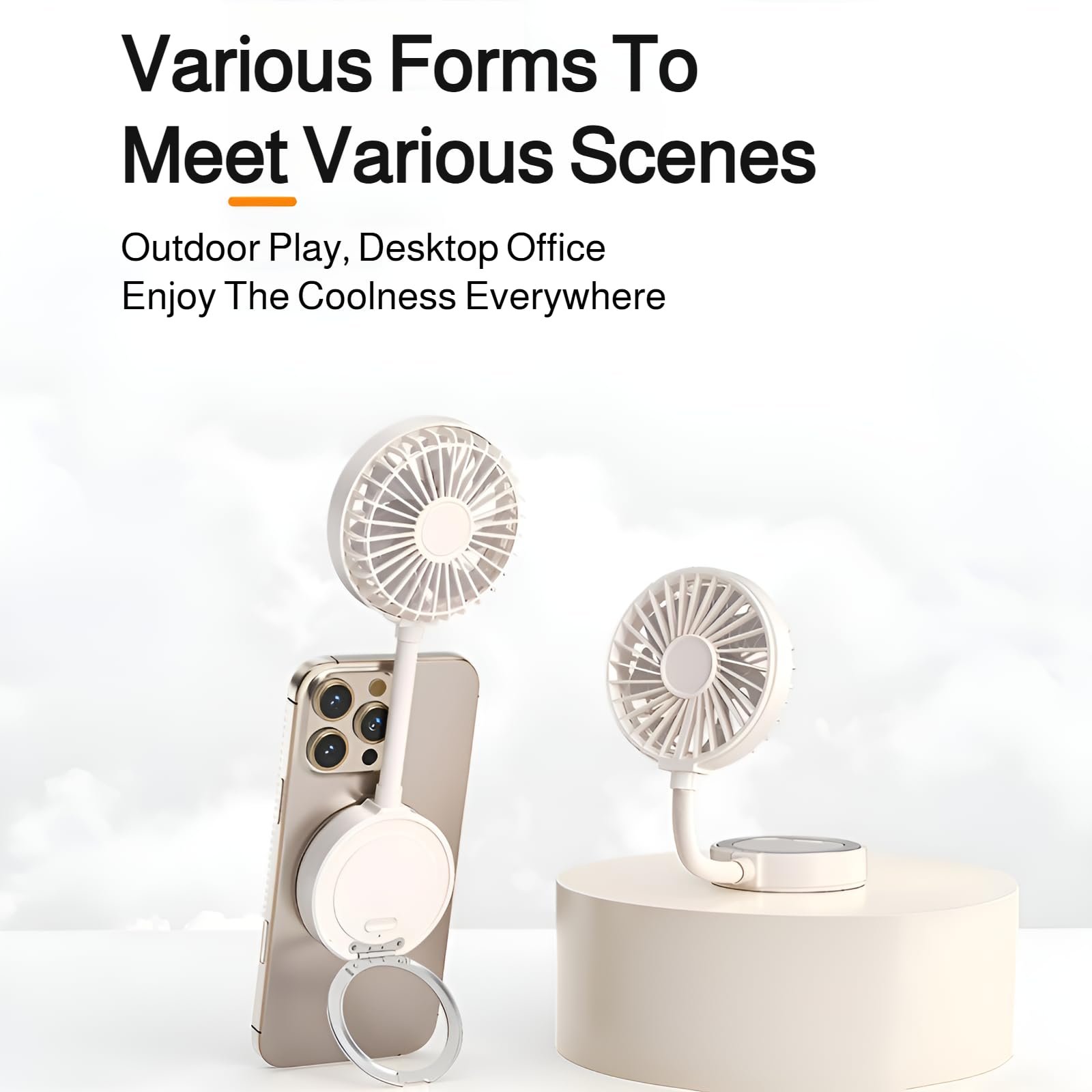 🔥Last Day Promotion 70% OFF🔥Handheld Magnetic USB Rechargeable Fan⚡BUY 2 FREE SHIPPING