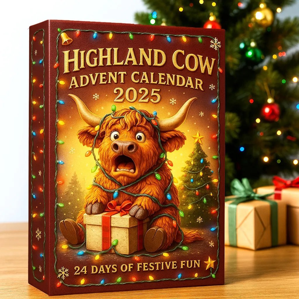 🔥Limited Edition, Only 100 Sets Left! - 🐮Highland Cow Advent Calendar 2025🎄✨